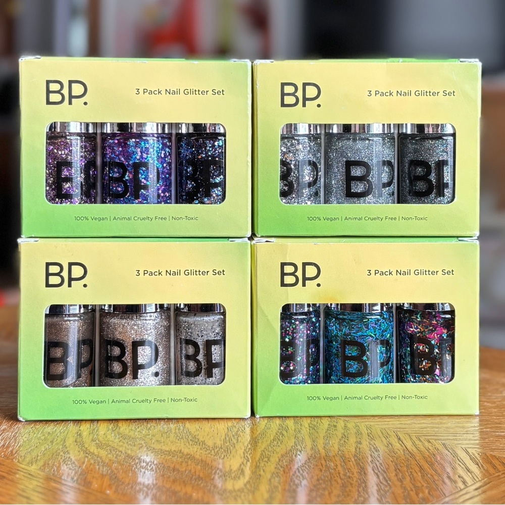 ✨BP. 3 Pack Glitter Nail Polish - SET OF 4! NIB✨